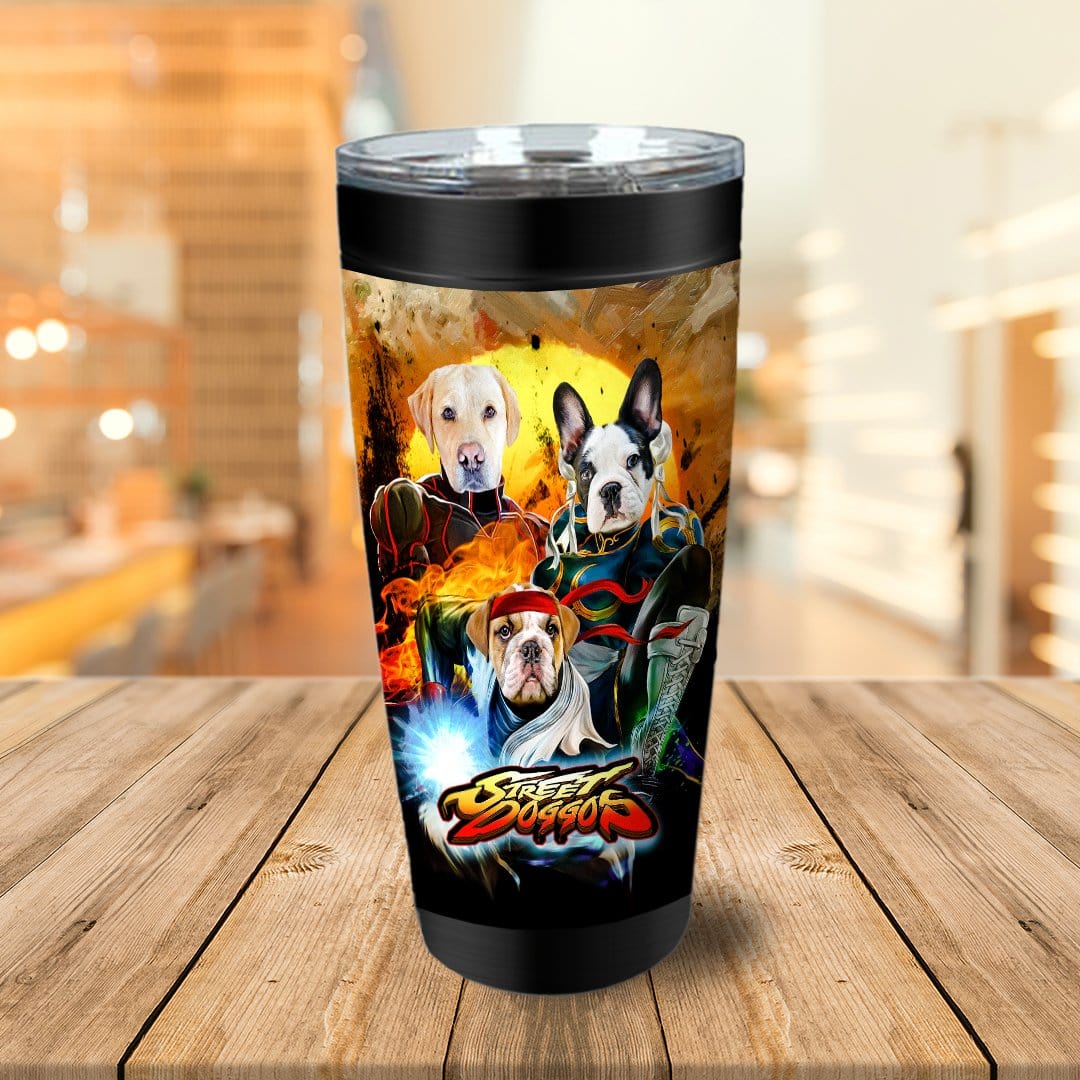 &#39;Street Doggos&#39; Personalized 3 Pet Tumbler