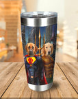 'Superdog & Aquadog' Personalized 2 Pet Tumbler