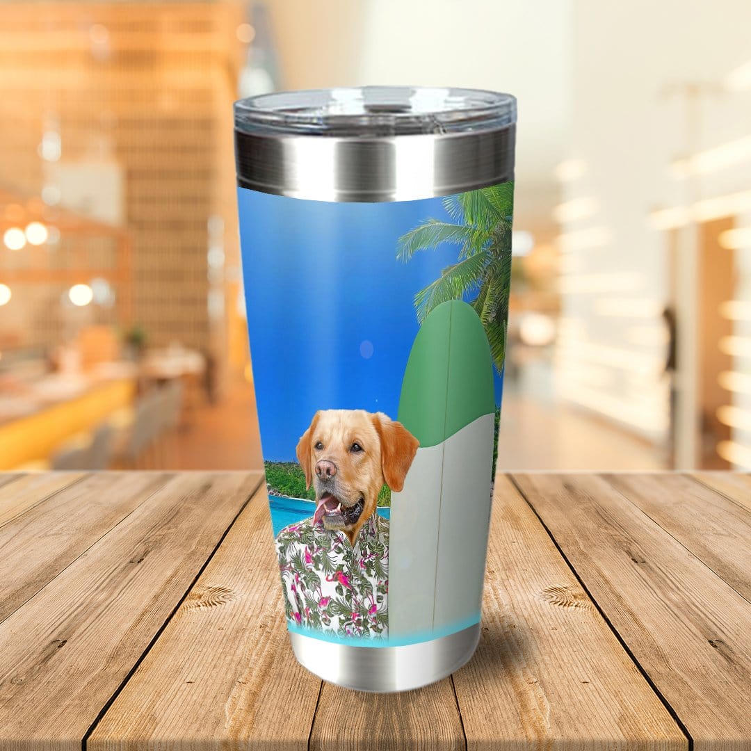 &#39;The Surfer&#39; Personalized Tumbler