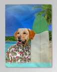 'The Surfer' Personalized Pet Blanket