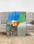 'The Surfer' Personalized Pet Blanket