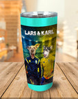 'Sweden Doggos Euro Football' Personalized 2 Pet Tumbler