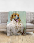 'The Pearled Dame' Personalized Pet Blanket