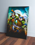 'Teenage Mutant Ninja Doggos' Personalized 2 Pet Canvas