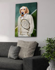 'Tennis Player' Personalized Pet Canvas