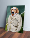 'Tennis Player' Personalized Pet Canvas