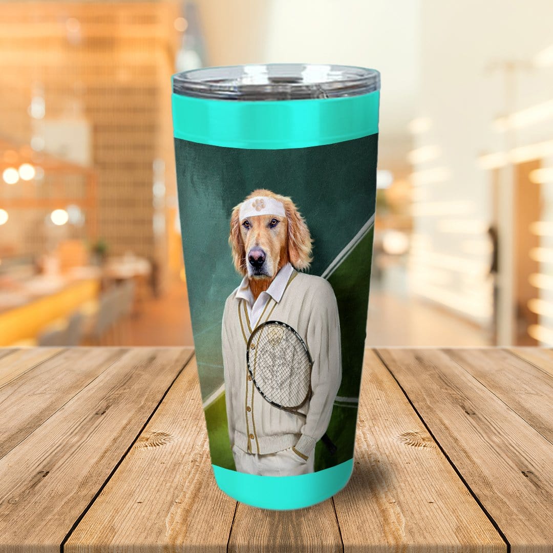 &#39;Tennis Player&#39; Personalized Tumbler