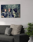 'The Army Veterans' Personalized 3 Pet Canvas