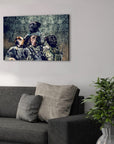 'The Army Veterans' Personalized 4 Pet Canvas