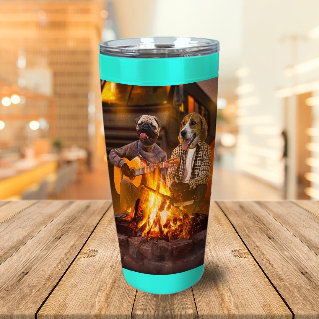 &#39;The Campers&#39; Personalized 2 Pet Tumbler