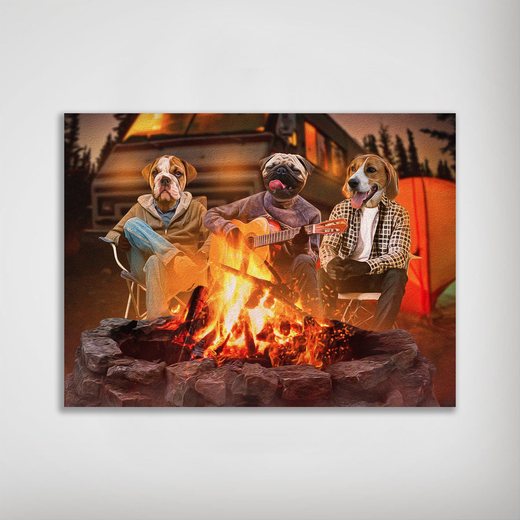 Póster personalizado de 3 mascotas &#39;The Campers&#39;