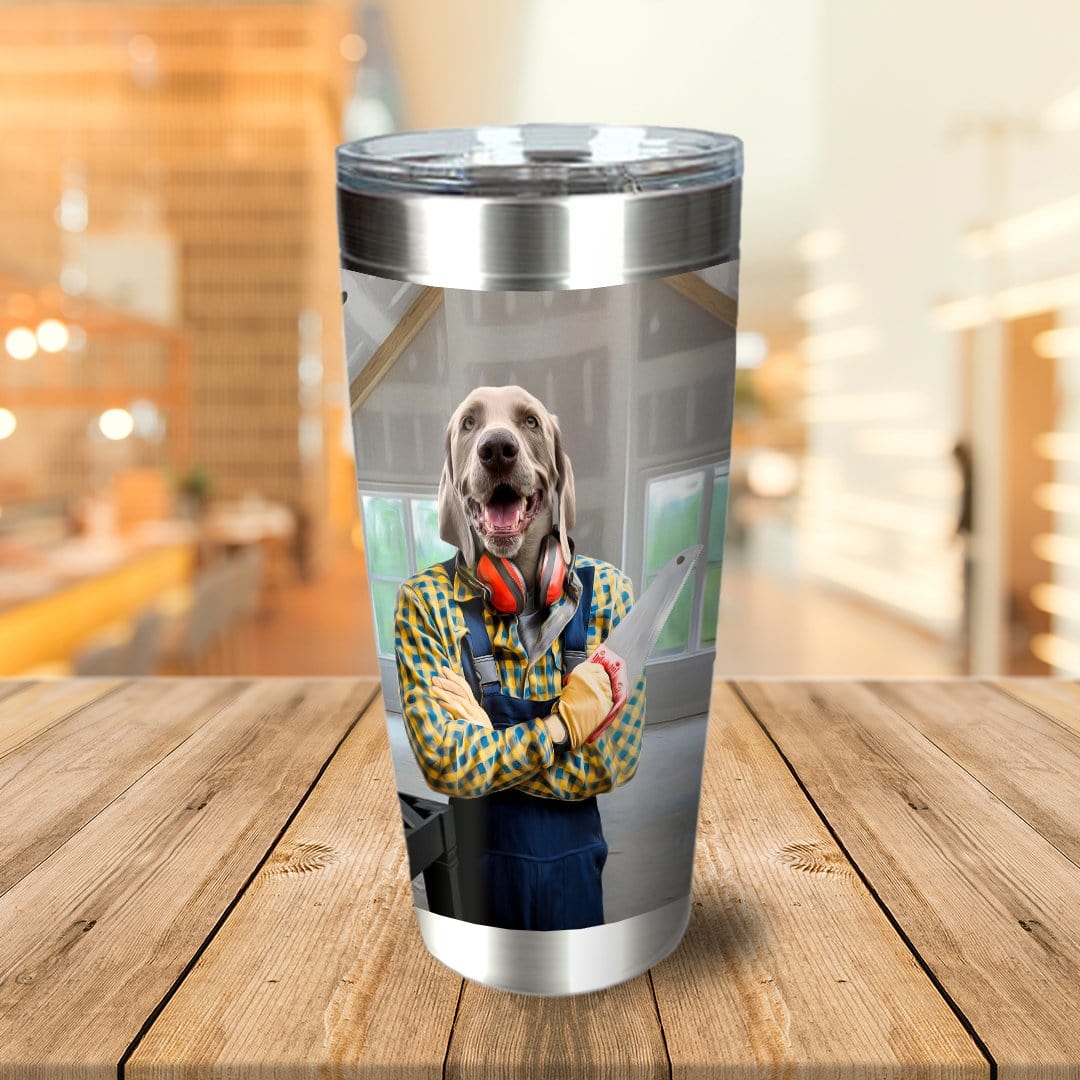 &#39;The Carpenter&#39; Personalized Tumbler