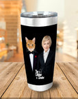 'The Catfather & Catmother' Personalized Tumbler