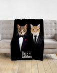 'The Catfathers' Personalized 2 Pet Blanket