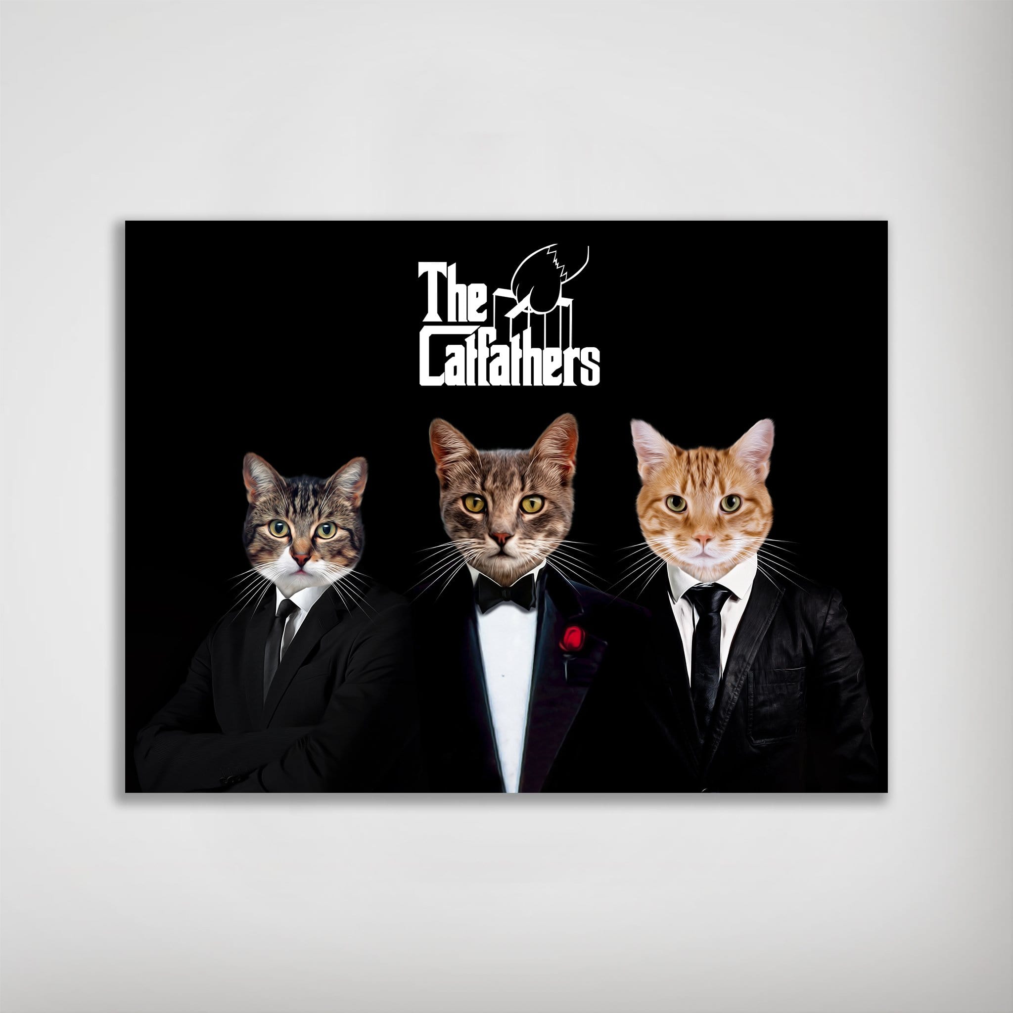 Póster personalizado de 3 mascotas &#39;The Catfathers&#39;