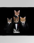 'The Catfathers' Personalized 4 Pet Blanket