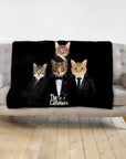 'The Catfathers' Personalized 4 Pet Blanket