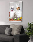 'The Chefs' Personalized 2 Pet Canvas