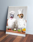 'The Chefs' Personalized 2 Pet Canvas