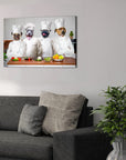 'The Chefs' Personalized 4 Pet Canvas