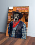 'The Cowboy' Personalized Pet Canvas