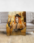 'The Cowgirl' Personalized Pet Blanket