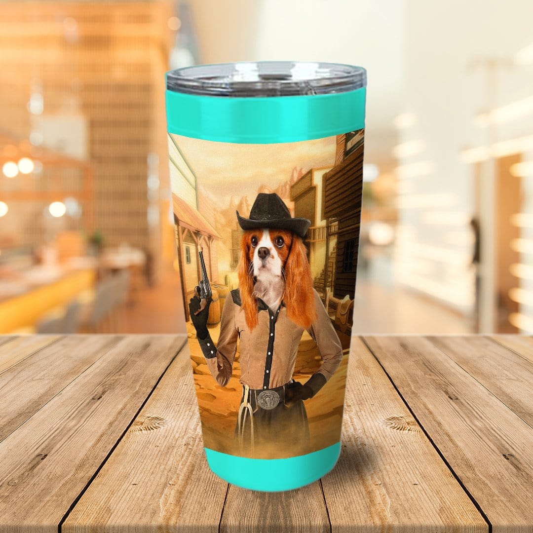 &#39;The Cowgirl&#39; Personalized Tumbler