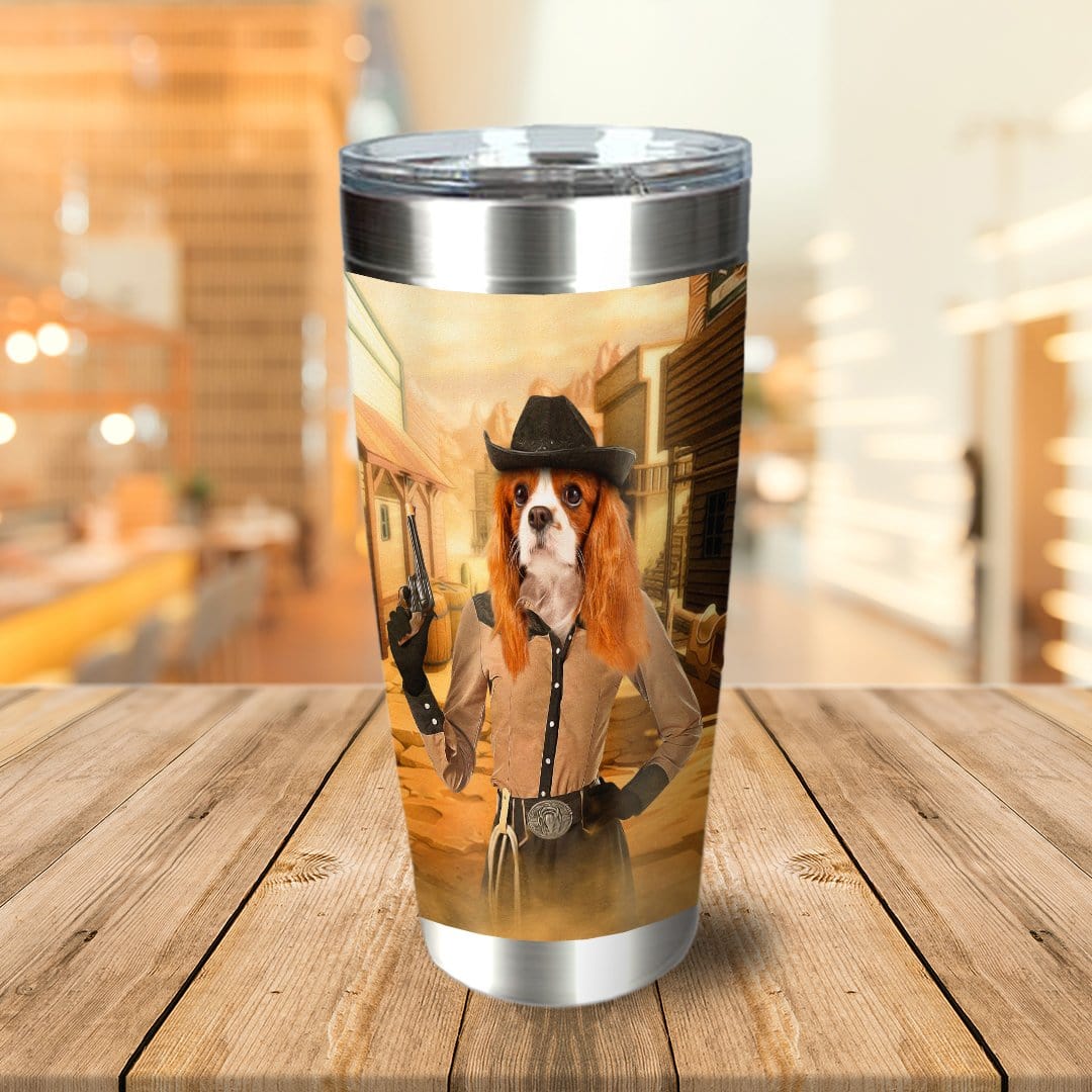 &#39;The Cowgirl&#39; Personalized Tumbler