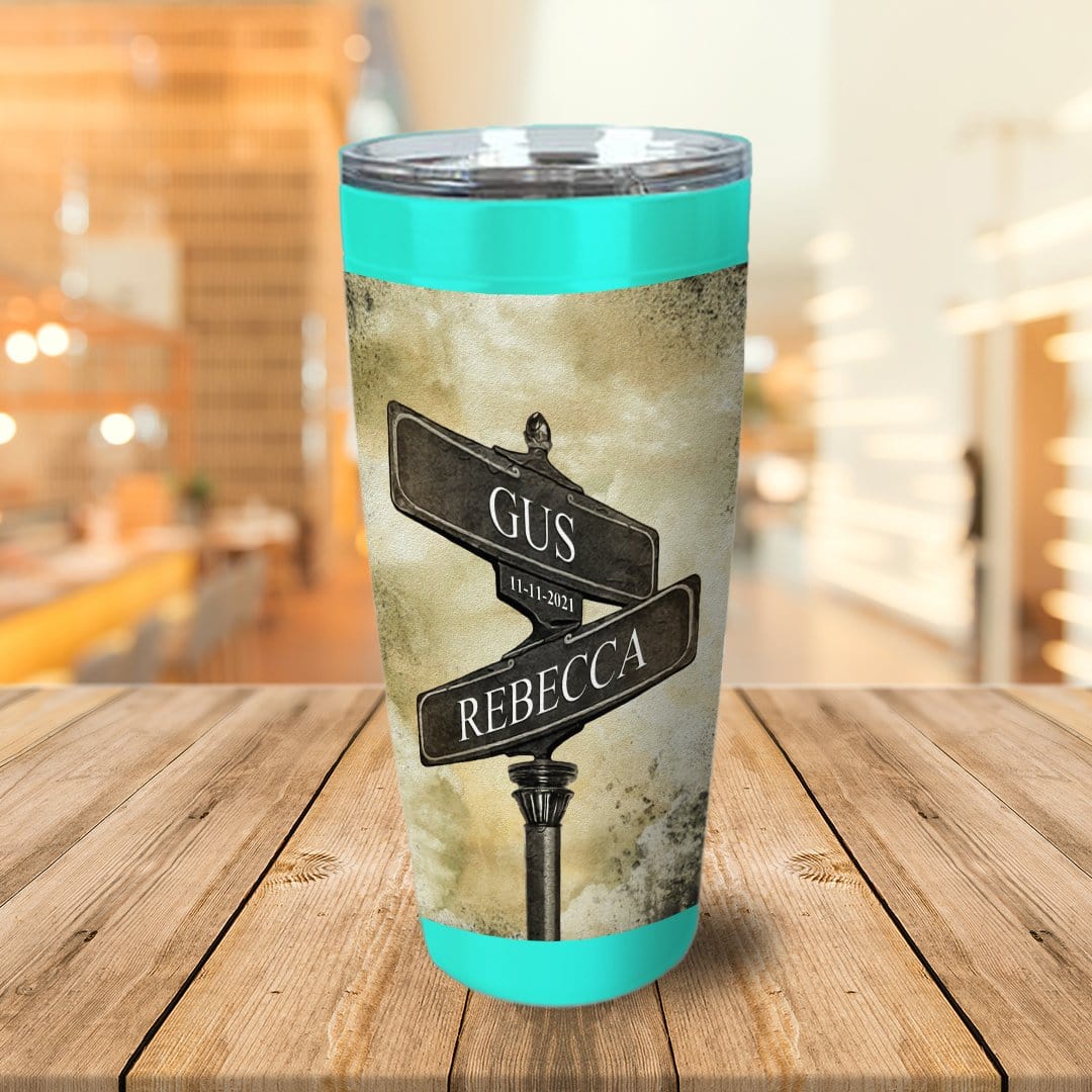 &#39;The Day We Met&#39; Personalized Tumbler