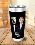 'The Dogfather & Dogmother' Personalized Pet/Human Tumbler