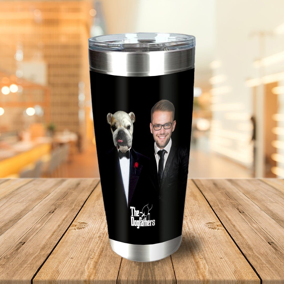 &#39;The Dogfathers&#39; Personalized Pet/Human Tumbler