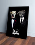 'The Dogfathers' Personalized 2 Pet Canvas