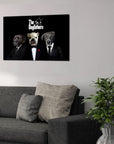 'The Dogfathers' Personalized 3 Pet Canvas