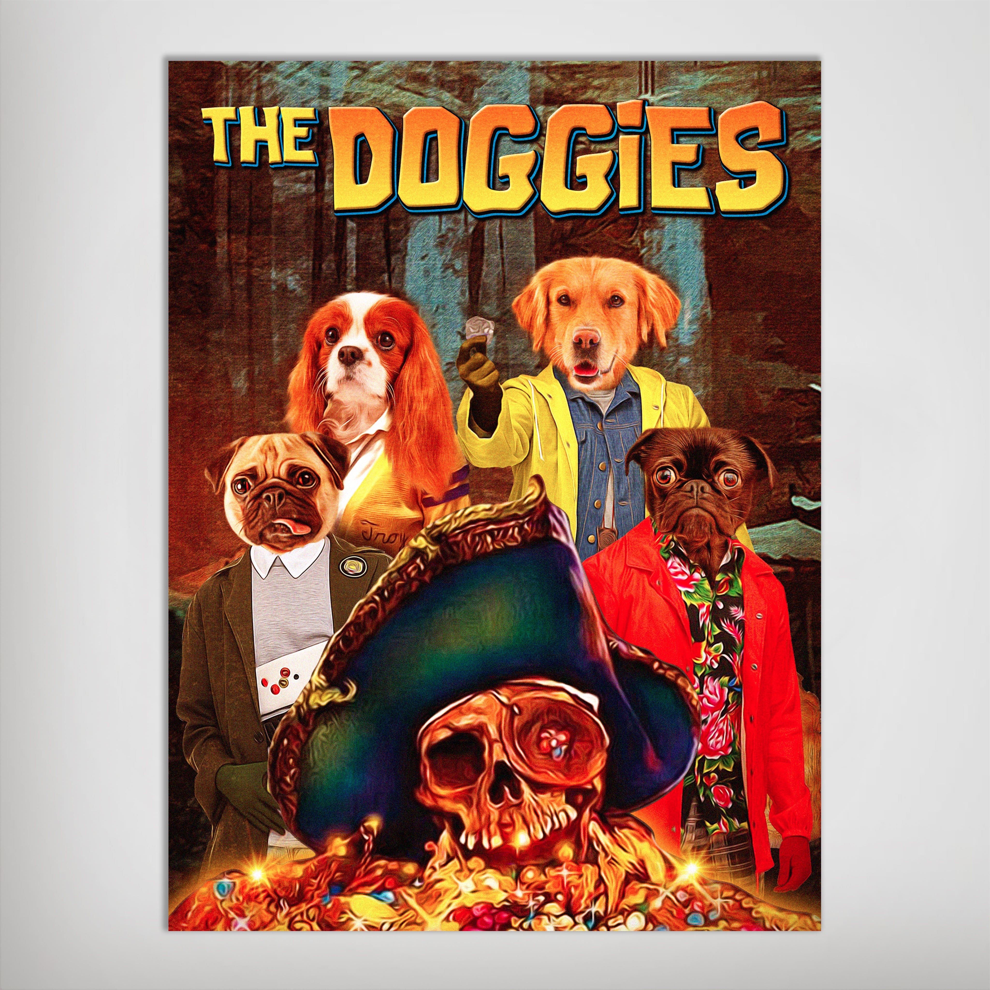 Póster personalizado de 4 mascotas &#39;The Doggies&#39;