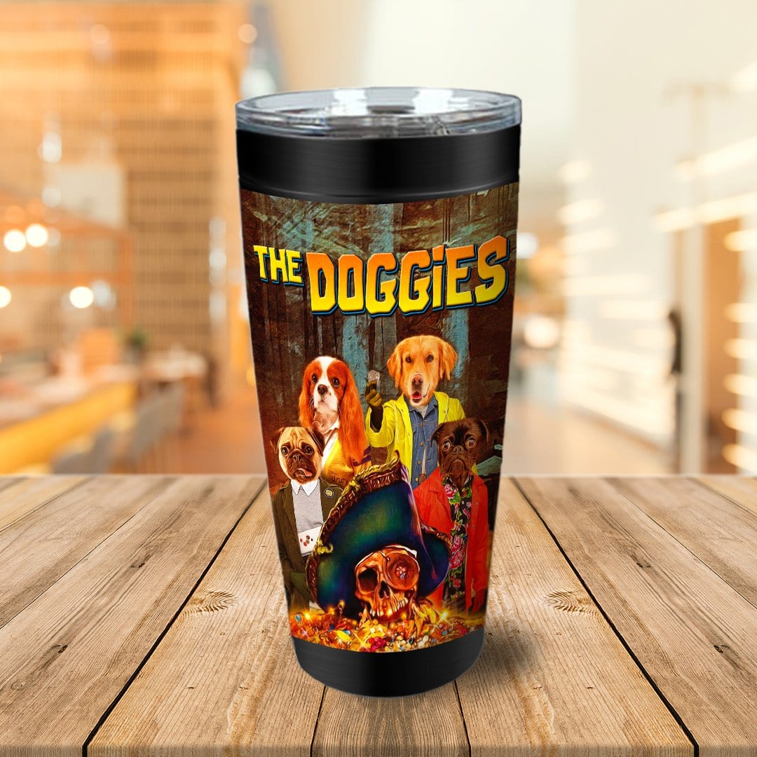 &#39;The Doggies&#39; Personalized 4 Pet Tumbler