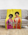 'The Doggo Beatles' Personalized 2 Pet Blanket