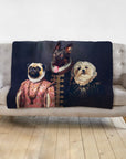 'The Duke Family' Personalized 3 Pet Blanket