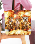 'The Firefighters' Personalized 3 Pet Tote Bag