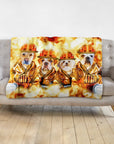 'The Firefighters' Personalized 4 Pet Blanket