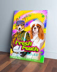 'The Fresh Pooch' Personalized 2 Pet Canvas