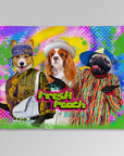 'The Fresh Pooch' Personalized 3 Pet Blanket