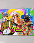 'The Fresh Pooch' Personalized 3 Pet Canvas