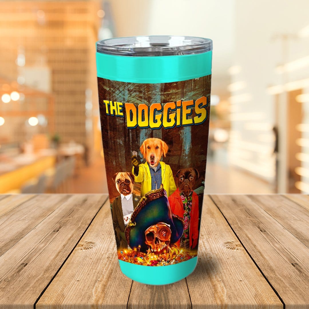 &#39;The Doggies&#39; Personalized 3 Pet Tumbler