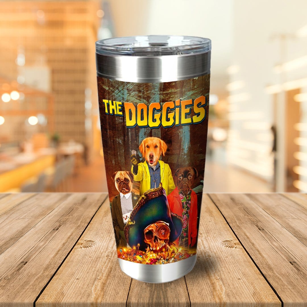 &#39;The Doggies&#39; Personalized 3 Pet Tumbler