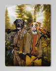 'The Hunters' Personalized 2 Pet Blanket