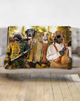 'The Hunters' Personalized 4 Pet Blanket