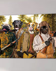 'The Hunters' Personalized 4 Pet Canvas