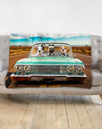 'The Lowrider' Personalized 3 Pet Blanket