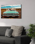 'The Lowrider' Personalized 4 Pet Canvas