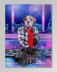 'The Male DJ' Personalized Pet Blanket